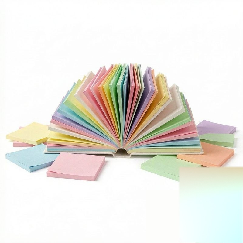 墨趣文具 彩色便利贴便签本（5 色 500 张 &middot; 强力可反复粘贴）
